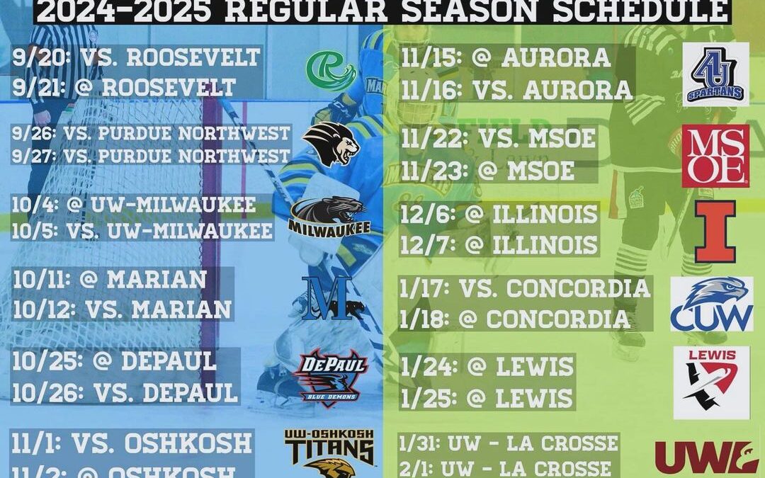 Official Marquette Hockey Schedule for the 2024-25 season