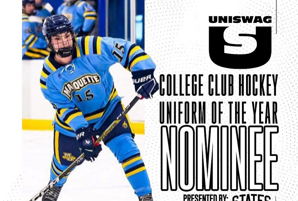 UNISWAG College Club Hockey Uniform of the Year Nominee presented by @statesandco