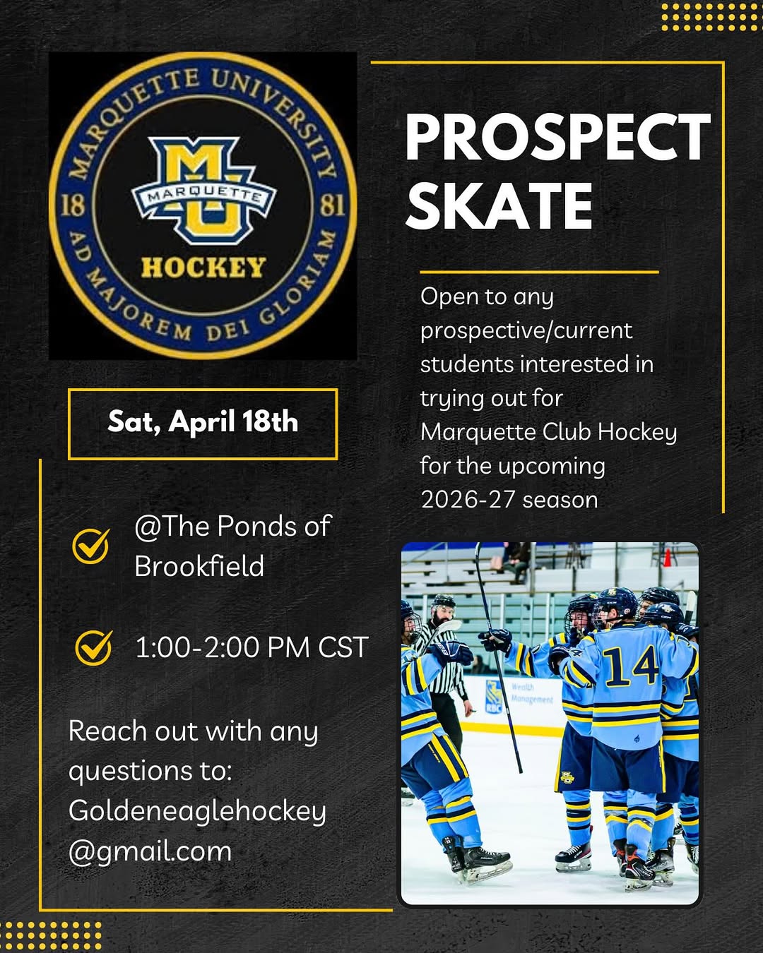 MU HOCKEY PROSPECT SKATE!