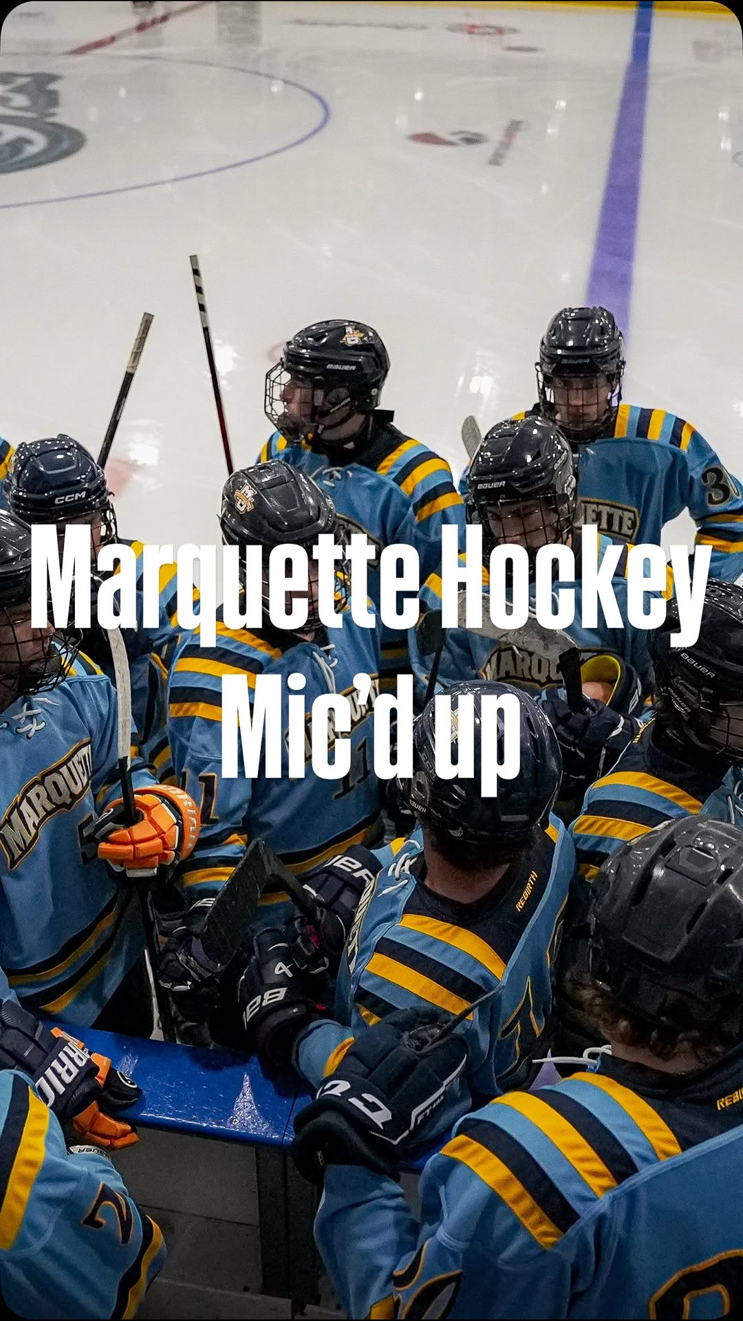 Marquette Hockey mic’d up.